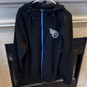 NFL Black Hoodie with Blue Zipper. Size XL. Listing 18120